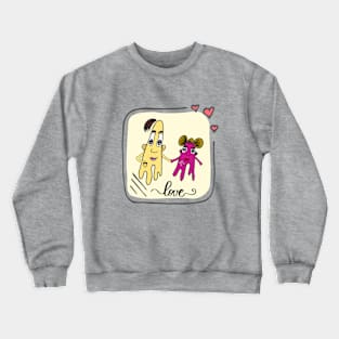 SWEET LOVERS - Original painting Crewneck Sweatshirt